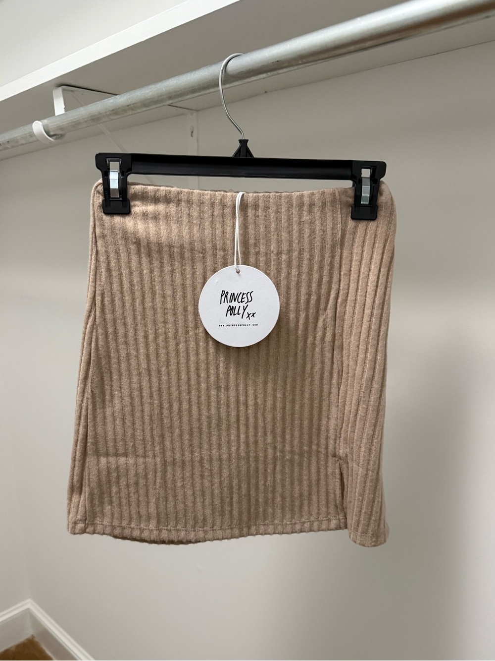 Princess Polly: Nial Mini Skirt Beige